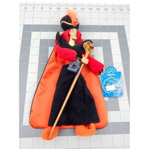 Disney JAFAR Plush Doll With Tags Cobra Staff by Applause Aladdin 1993